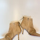 Vintage Christian Dior Ankle Boots beige suede