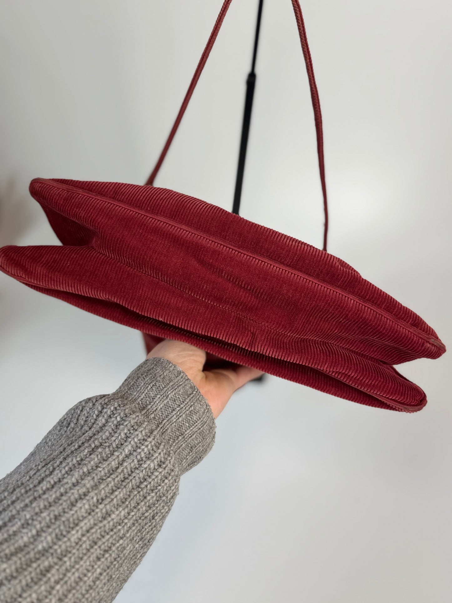 Fendi Mamma Baguette red corduroy