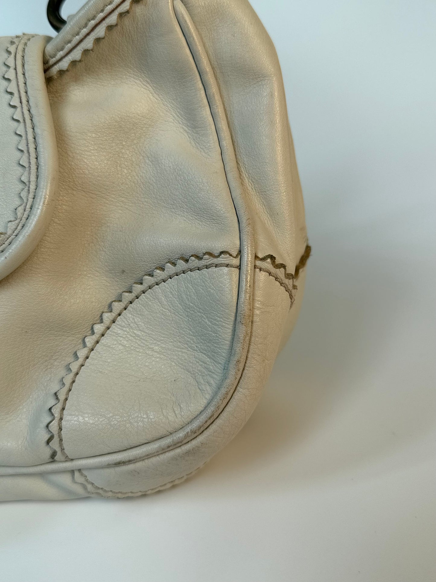 Miu Miu Joie Mini Bag in Cream Leather