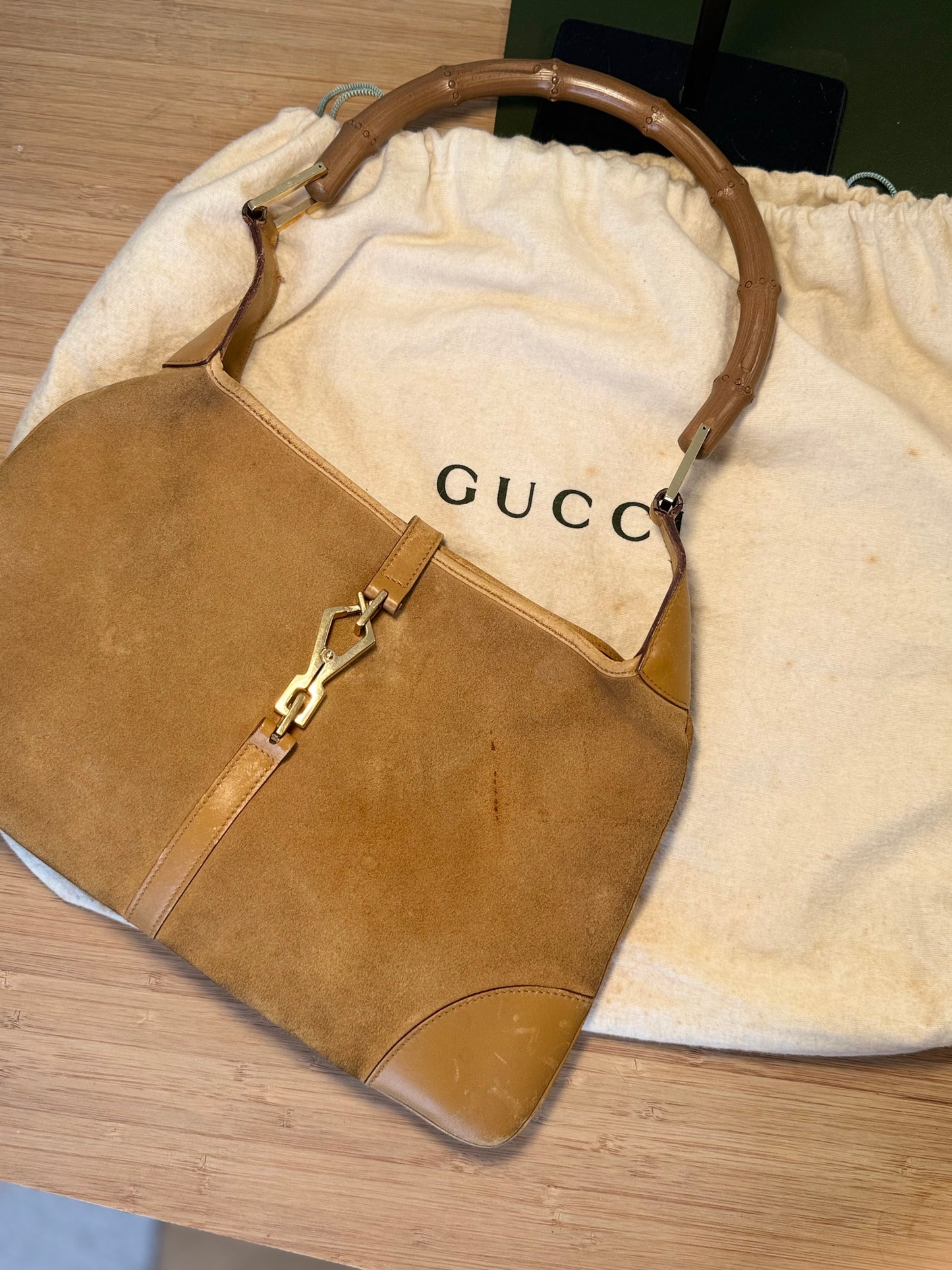 Vintage Gucci Jackie Suede