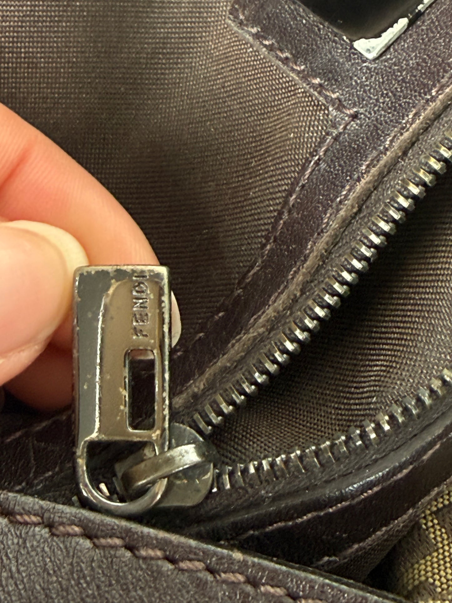 Vintage Fendi Zucchino hobo shoulder bag