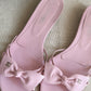 Chanel Sandals Pink Bow Size 40,5