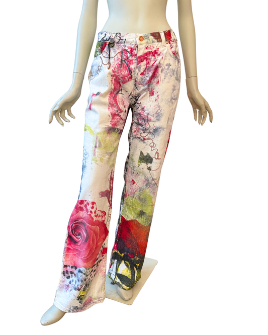 Vintage Roberto Cavalli Printed Jeans