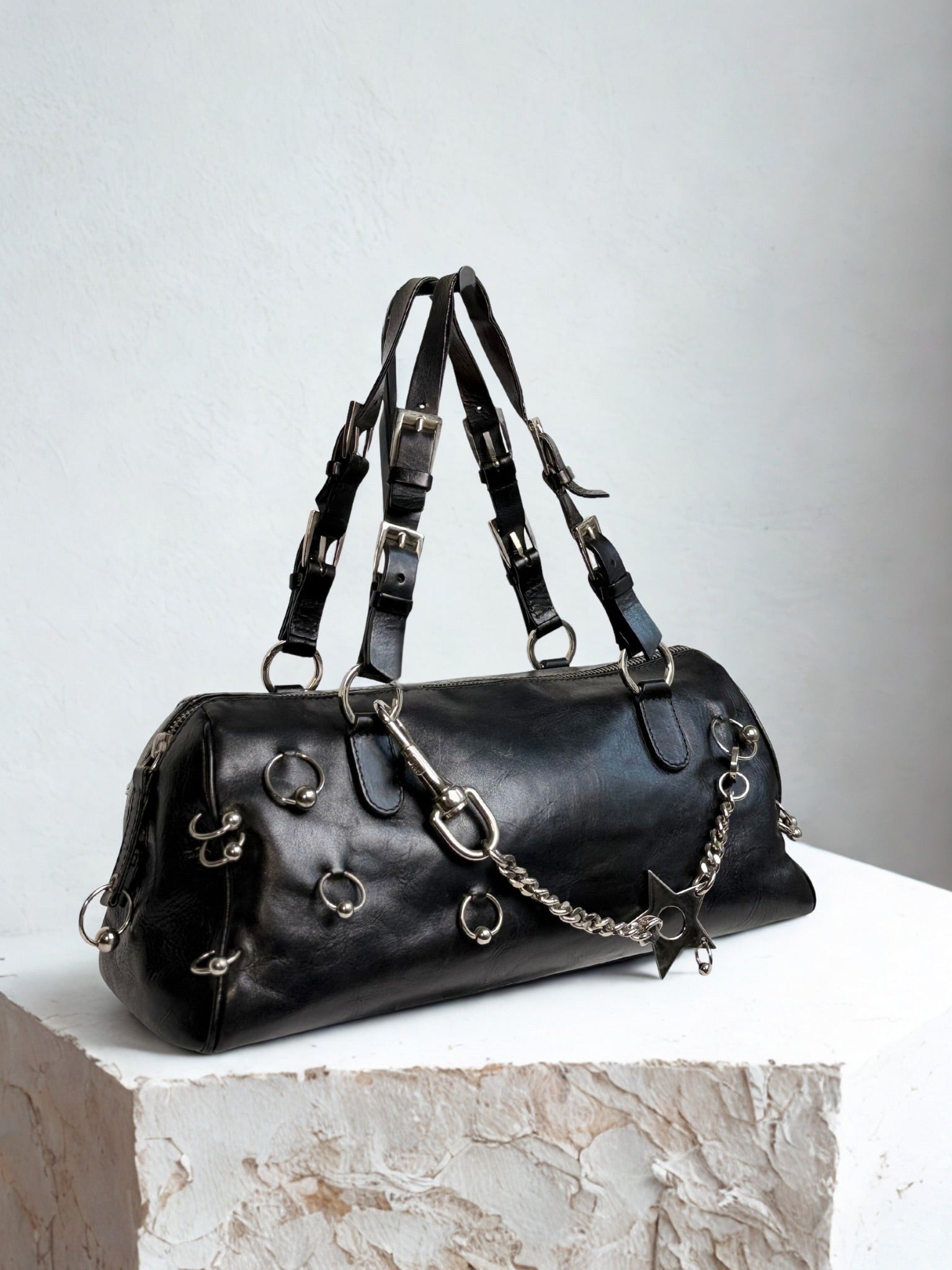 Vintage Christian Dior Hardcore Pierced Boston Bag – cleo select