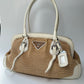 Prada Woven Raffia Shoulder Bag