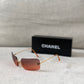 Chanel Rimless Ombre Sunglasses Red