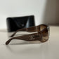 Vintage Chanel Sunglasses Brown Rhinestones