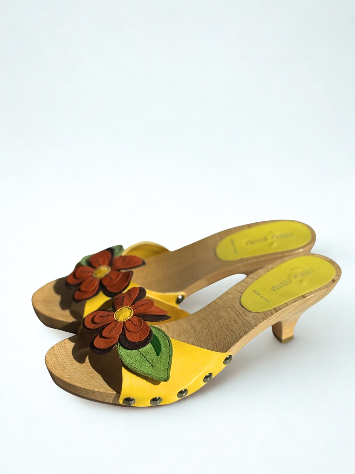 Vintage Miu Miu Yellow Patent Leather Clogs – Size 37