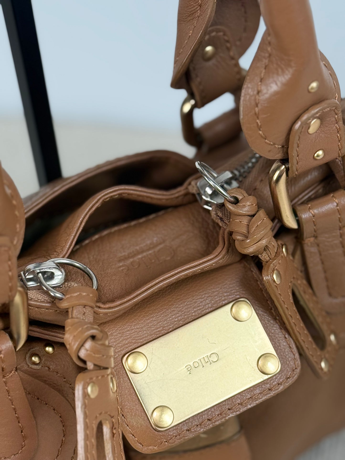 Vintage Chloé Paddington bag brown leather