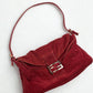 Fendi Mamma Baguette red corduroy