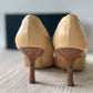 Vintage Chanel Pointed Toe Heels – Beige Leather, Size 40