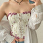 Schönes Bandeau Corset Top Floral S/M