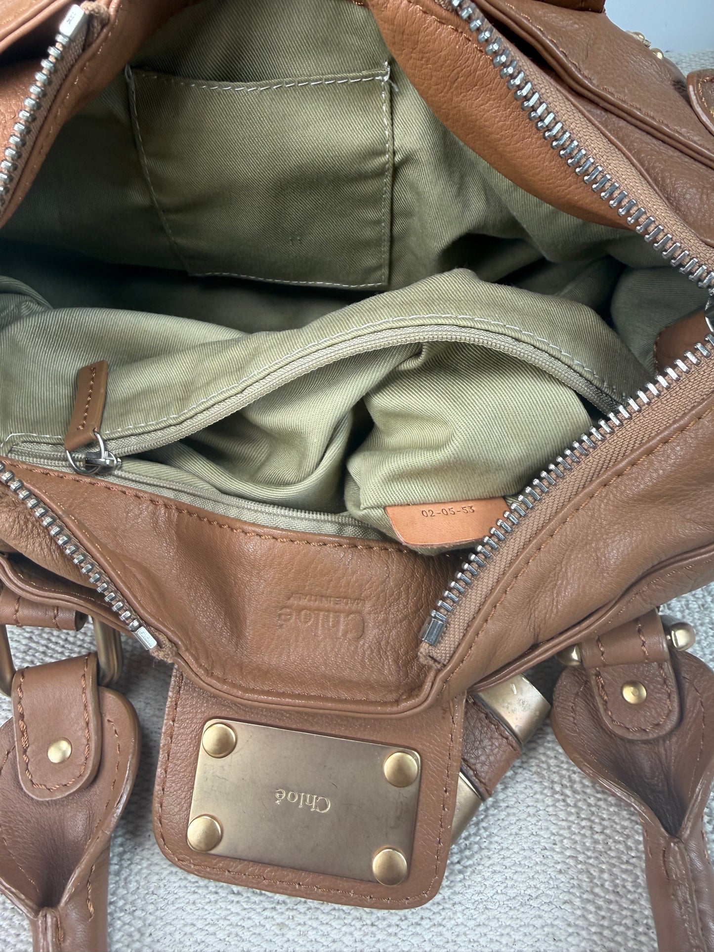 Vintage Chloé Paddington bag brown leather