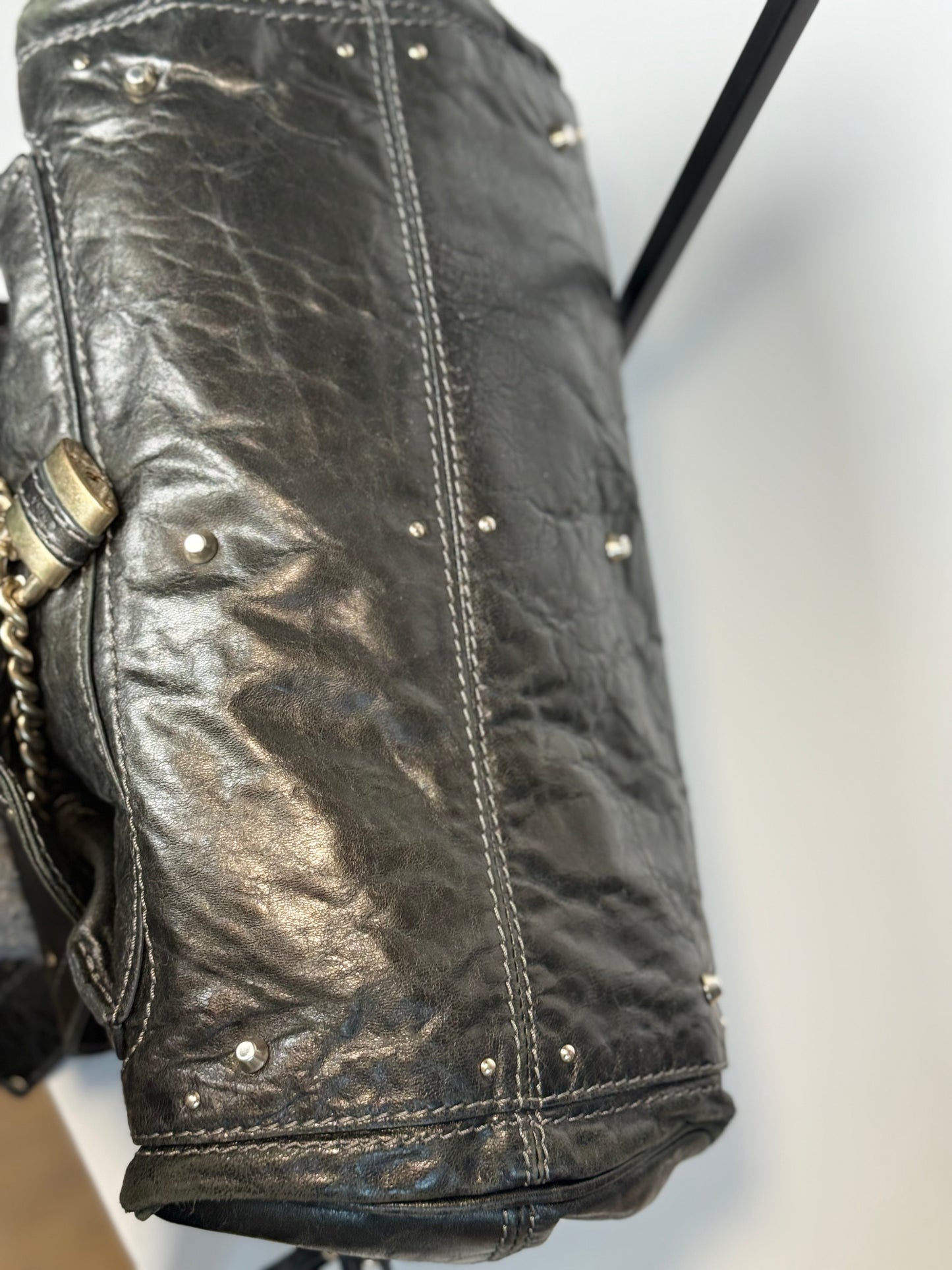 Vintage Chloé Paddington Black Leather Bag with Padlock