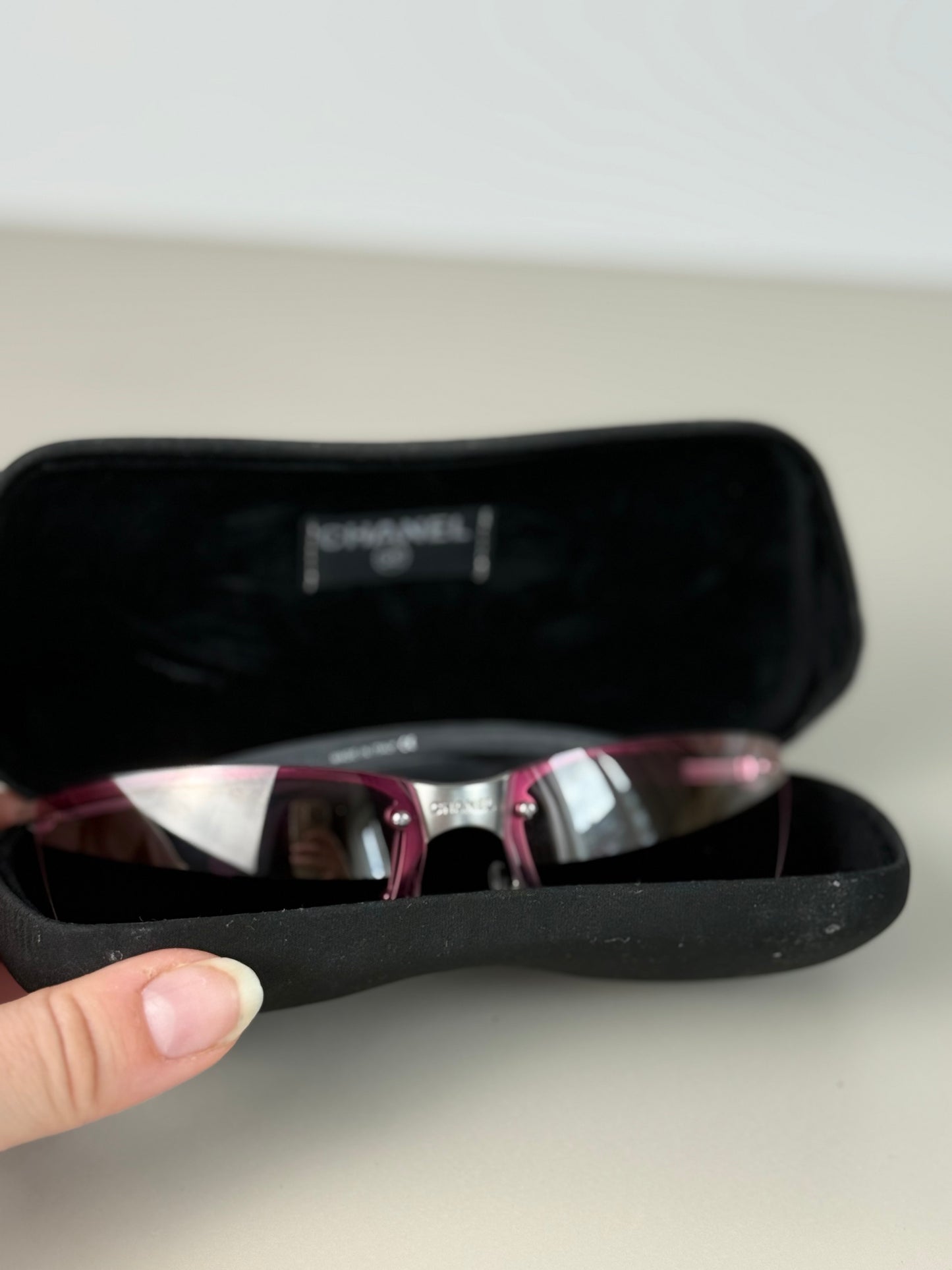 Chanel Vintage Pink Lens Sunglasses 4008
