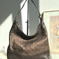 Vintage Gucci GG Embossed Leather Hobo Bag – Brown Bronze Shimmer