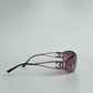 Chanel vintage pink sunglasses model 4073 with signature logo detail

