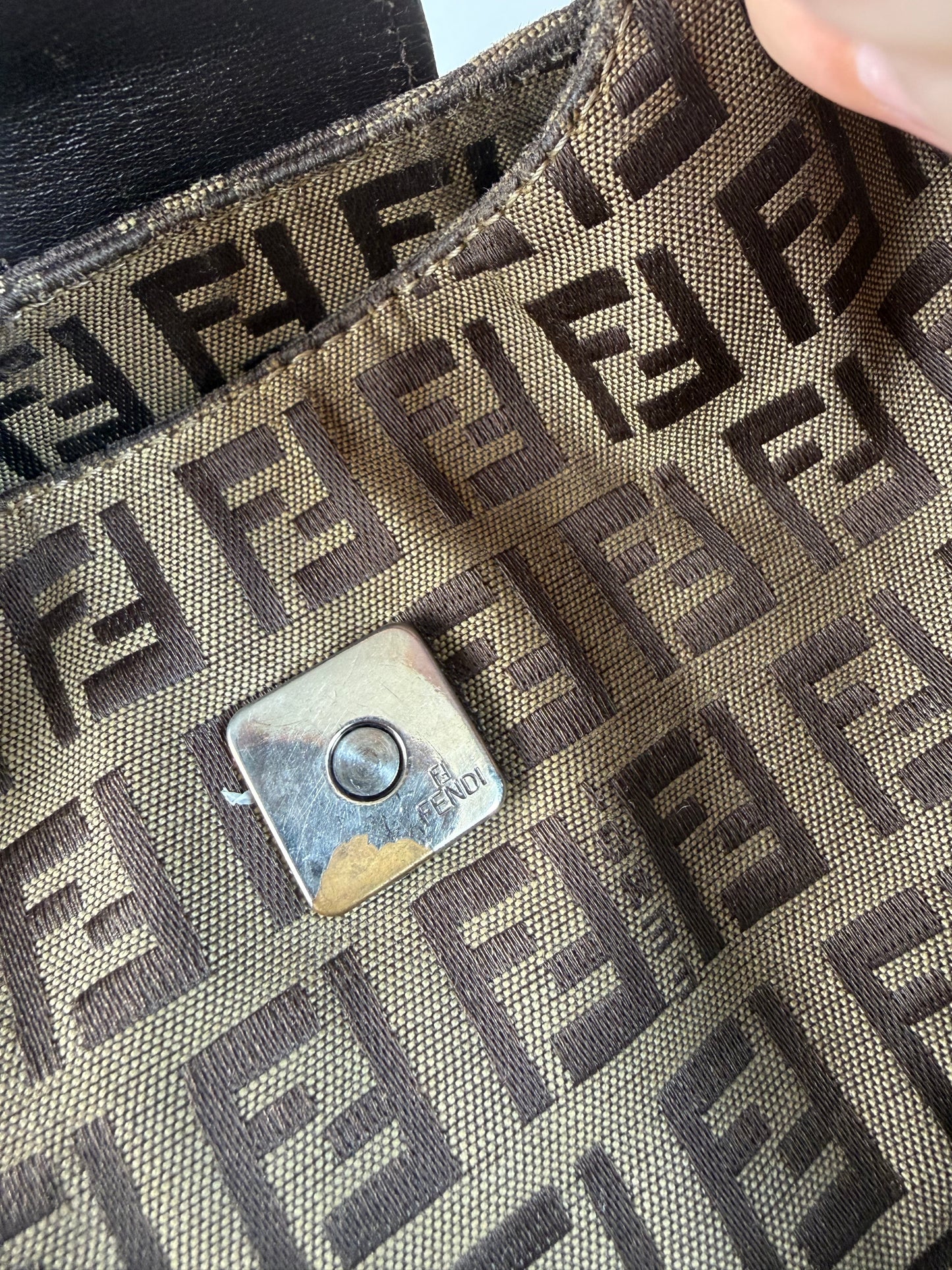 Vintage Fendi Zucchino hobo shoulder bag