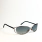 Vintage Chanel Silver Oval Sunglasses with Blue Ombre Lenses – Full Set