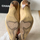 Vintage Chanel Pointed Toe Heels – Beige Leather, Size 40