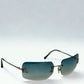 CHANEL Rimless Sunglasses with Rhinestone CC Logo