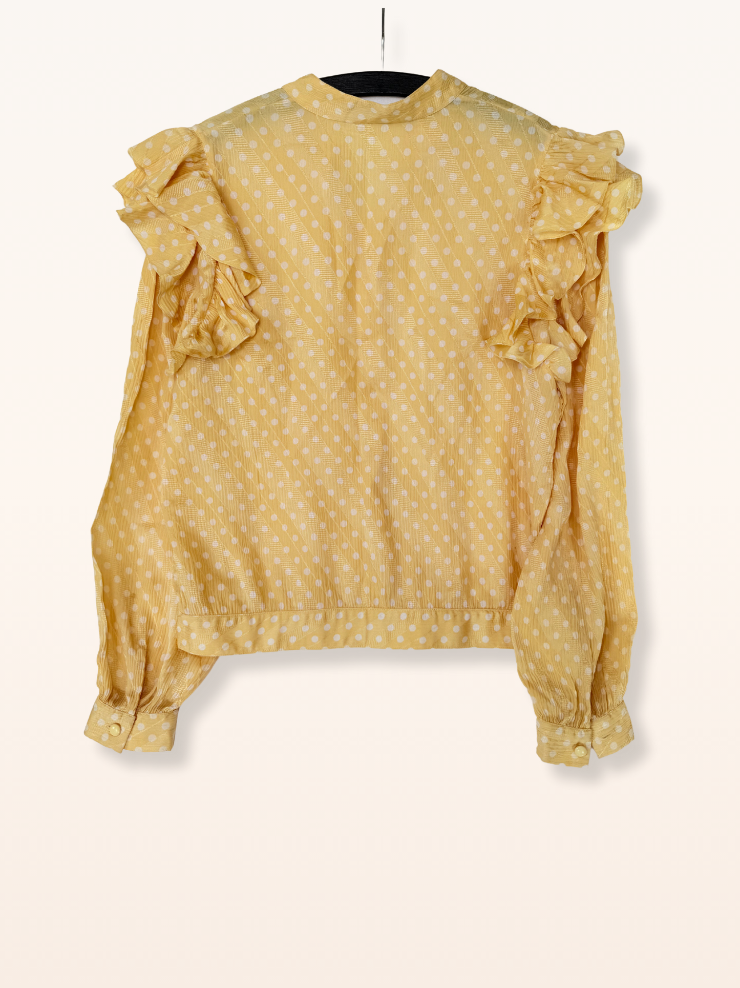 Vintage Christian Dior Blouse Polka Dots – 100% Silk