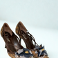 Dior 2004 Vintage Diorissimo Pointed-Toe Heels with Floral Appliqué – Brown, Size 36
