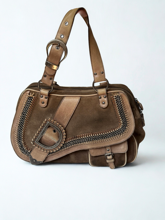 Dior Gaucho Chain Bag in Suede – 2008