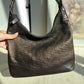 Vintage Gucci GG Embossed Leather Hobo Bag – Brown Bronze Shimmer