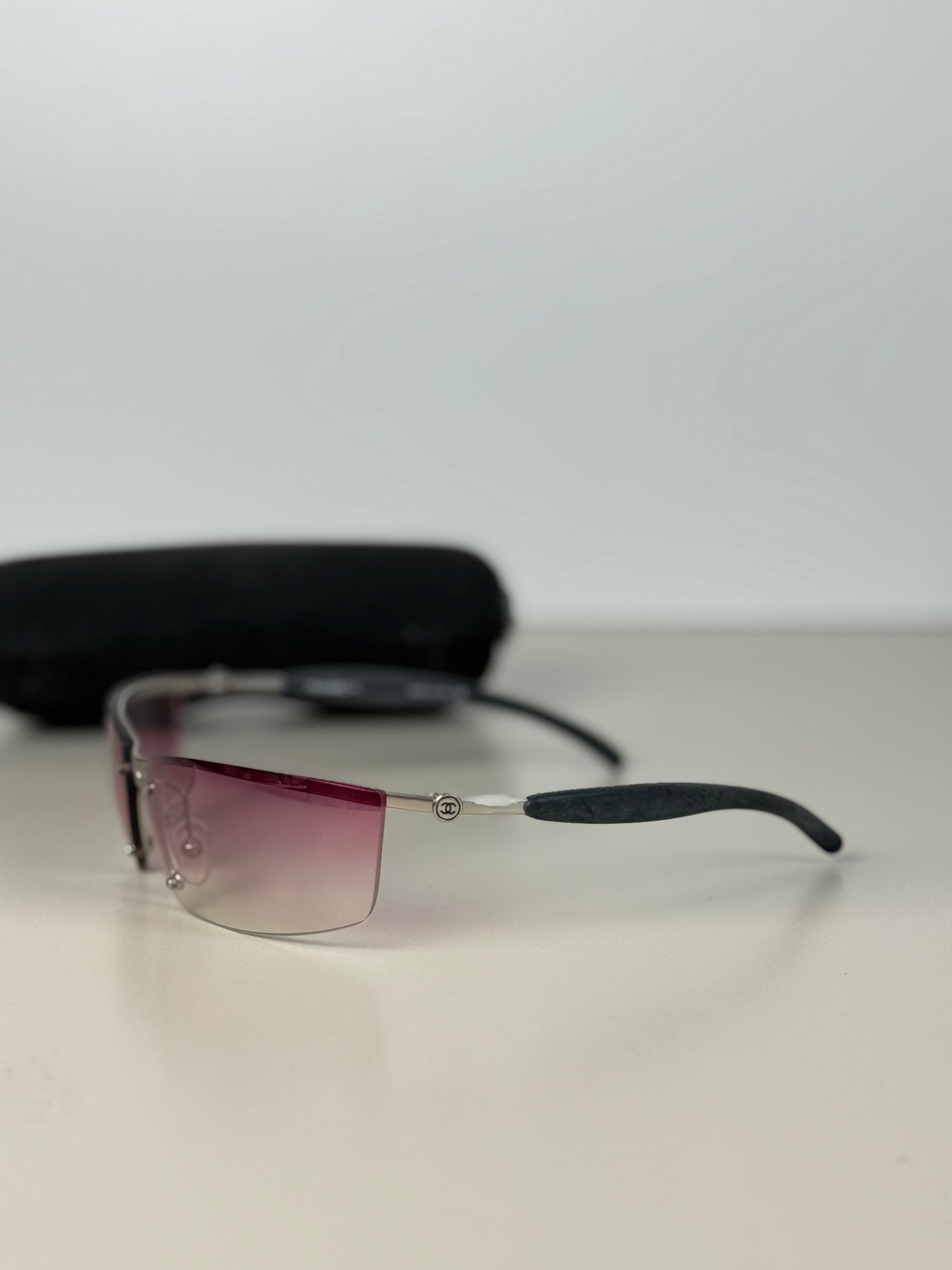 Chanel Vintage Pink Lens Sunglasses 4008