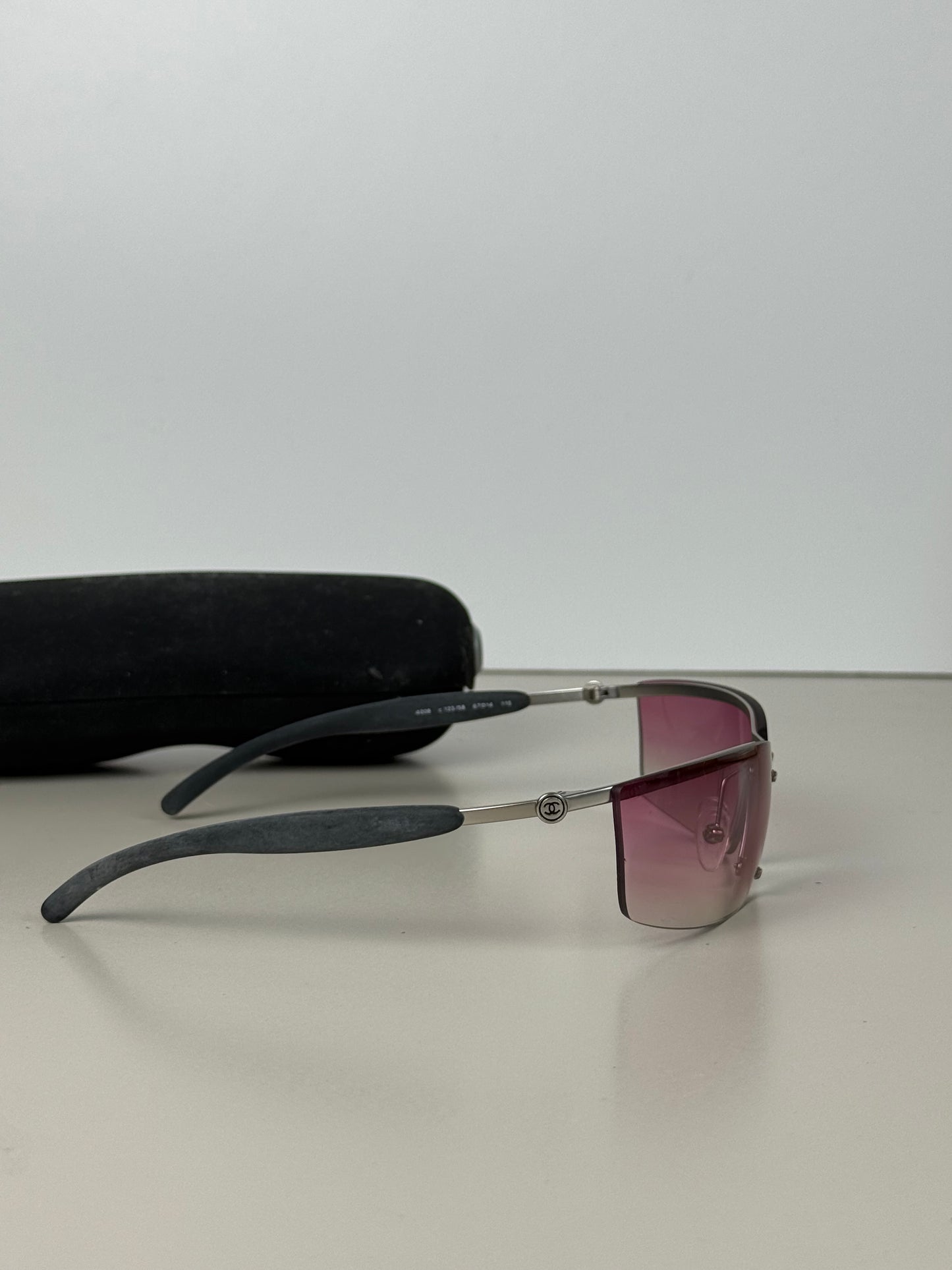 Chanel Vintage Pink Lens Sunglasses 4008