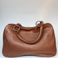Vintage Christian Dior Gaucho bag brown grained leather
