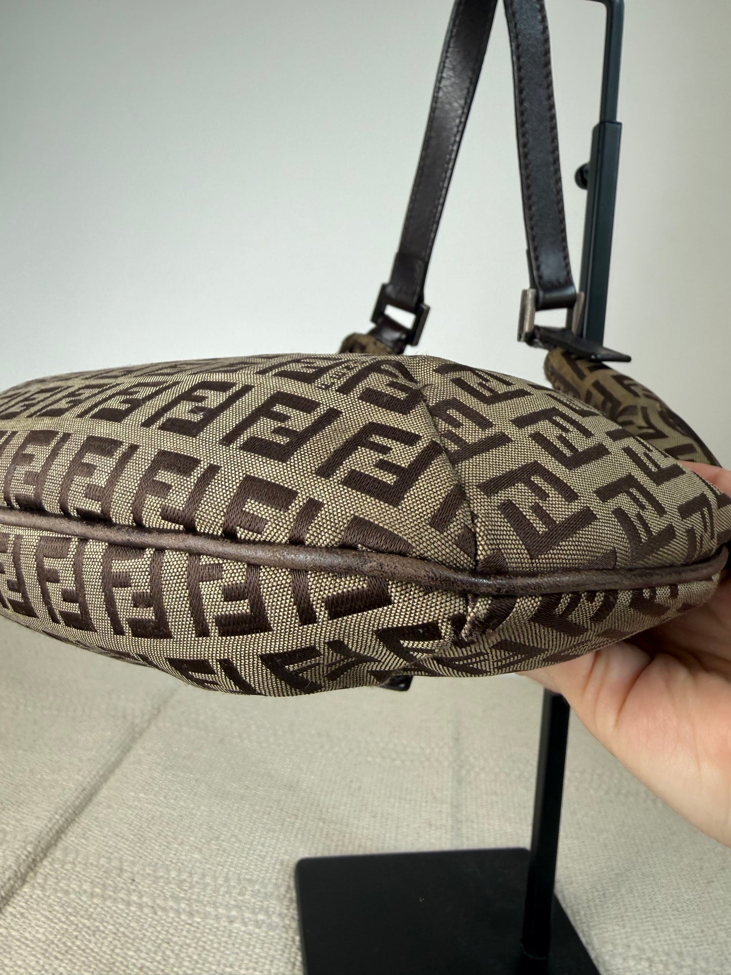 Vintage Fendi Zucchino hobo shoulder bag