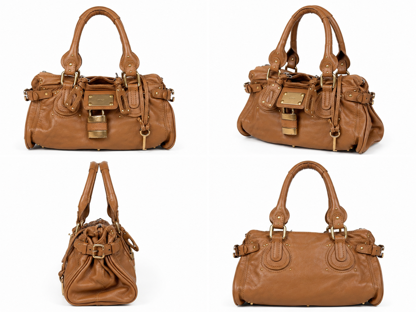 Vintage Chloé Paddington bag brown leather