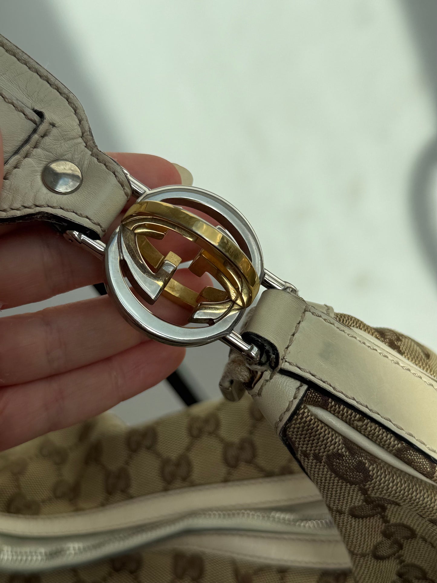 Vintage Gucci GG Monogram Hobo Bag
