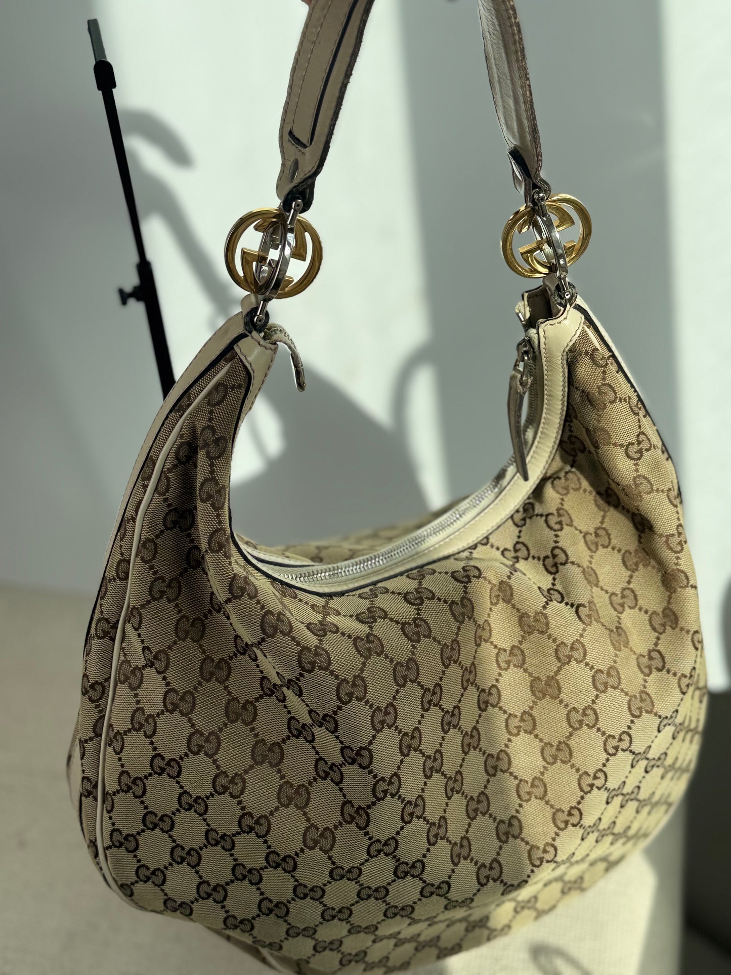 Vintage Gucci GG Monogram Hobo Bag