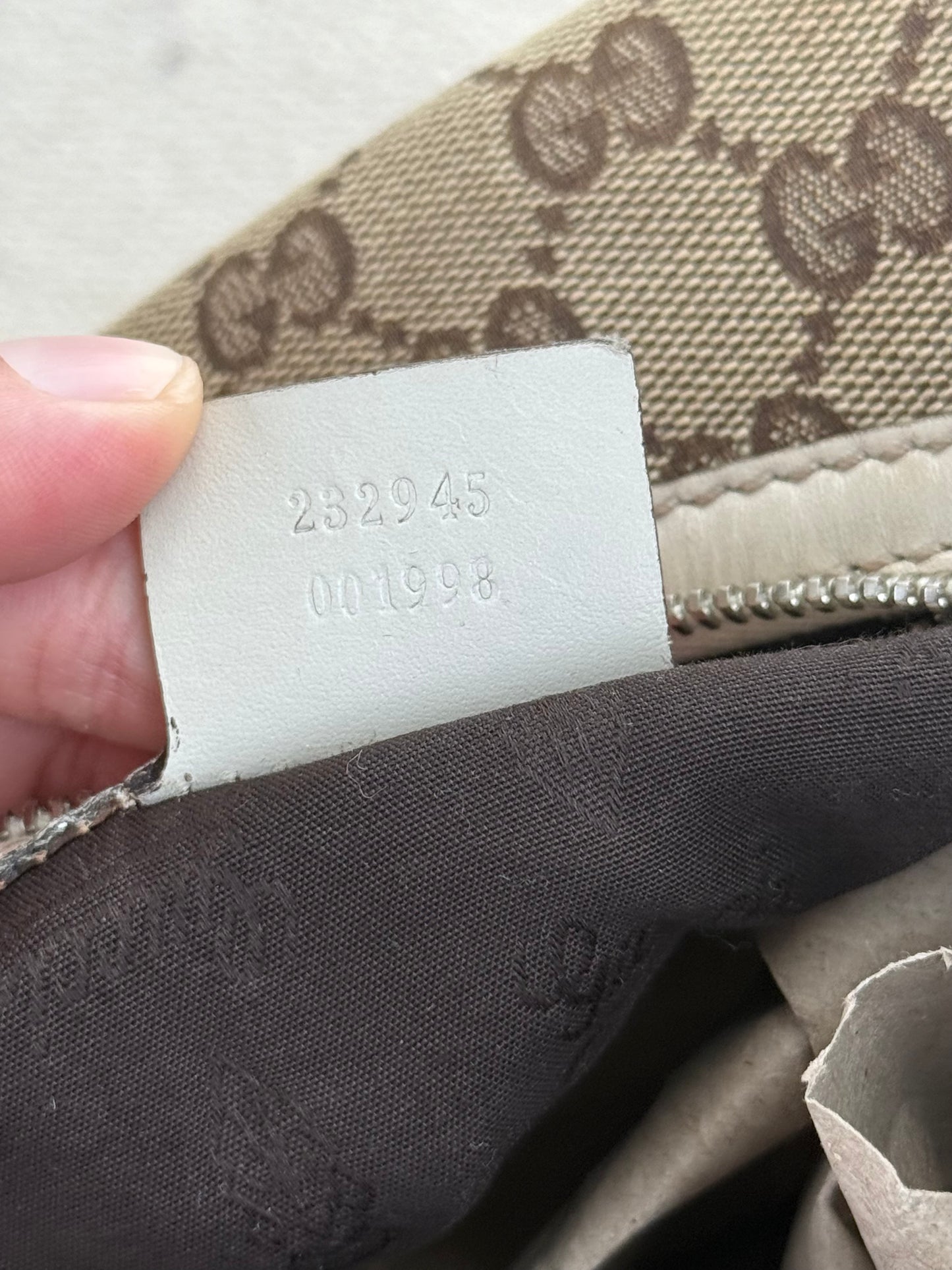 Vintage Gucci GG Monogram Hobo Bag
