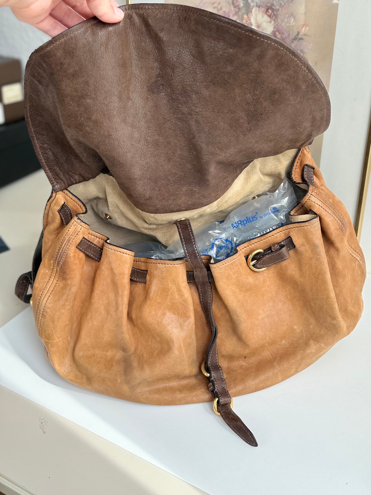 Vintage Miu Miu Vitello hobo handbag