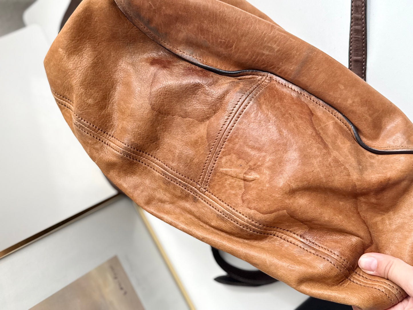 Vintage Miu Miu Vitello hobo handbag