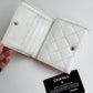 Vintage Chanel Cambon Wallet – White / Black