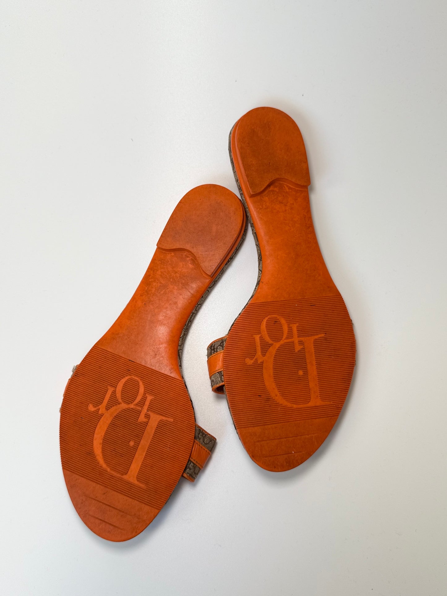 Vintage Dior Sandalen – Oblique Monogram – Größe 38,5