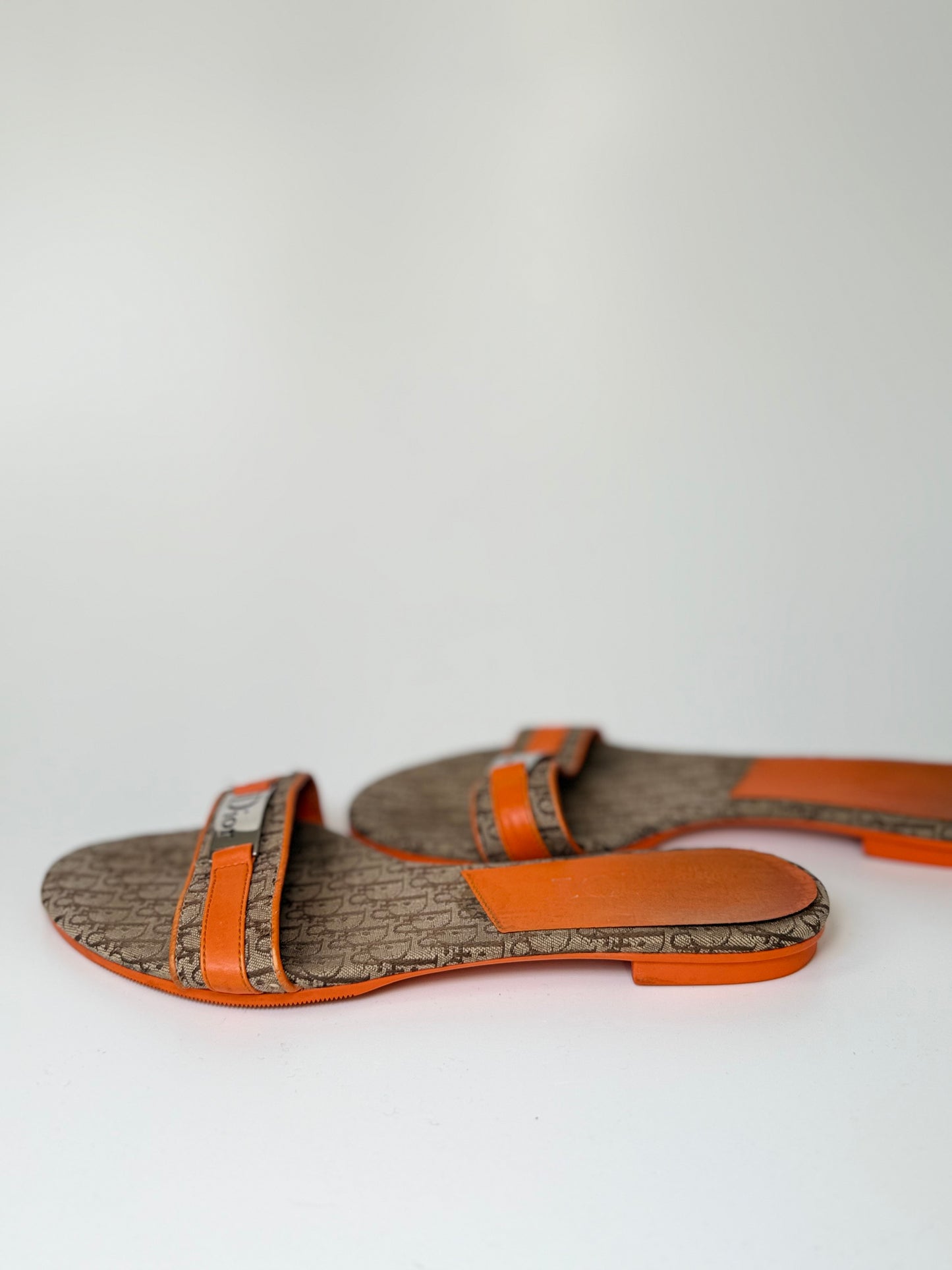 Vintage Dior Sandalen – Oblique Monogram – Größe 38,5