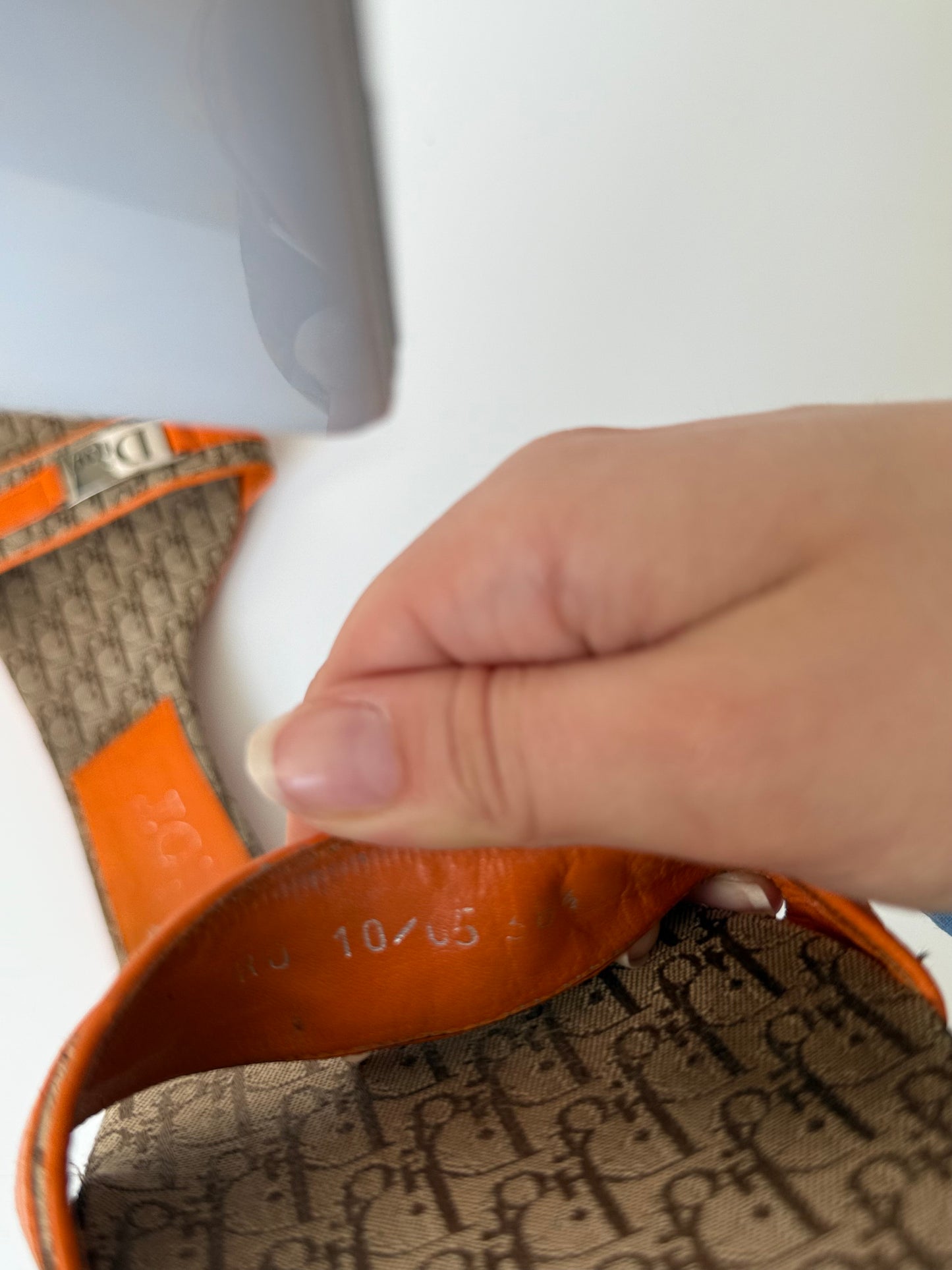 Vintage Dior Sandalen – Oblique Monogram – Größe 38,5