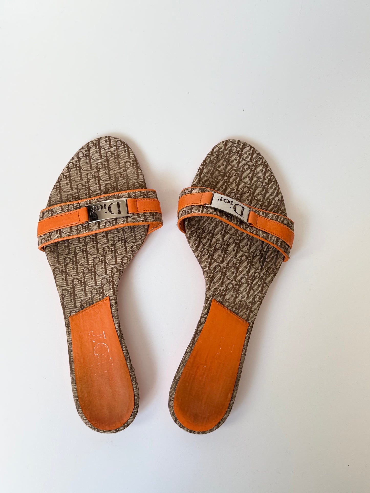 Vintage Dior Sandalen – Oblique Monogram – Größe 38,5