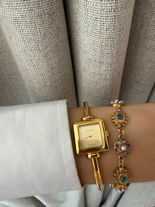 Vintage Gucci 1900L Bangle Watch Gold