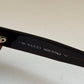Vintage Gucci Oval Sunglasses Brown Gold G Logo GG2419