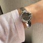 Gucci 134.5 Vintage Horsebit Bangle Watch Silver Swiss Made
