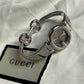Gucci 134.5 Vintage Horsebit Bangle Watch Silver Swiss Made