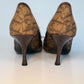 Dior 2004 Vintage Diorissimo Pointed-Toe Heels with Floral Appliqué – Brown, Size 36