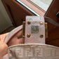 Vintage Fendi Baguette Bag Pink Zucca Silver Metallic Rose Gold Hardware